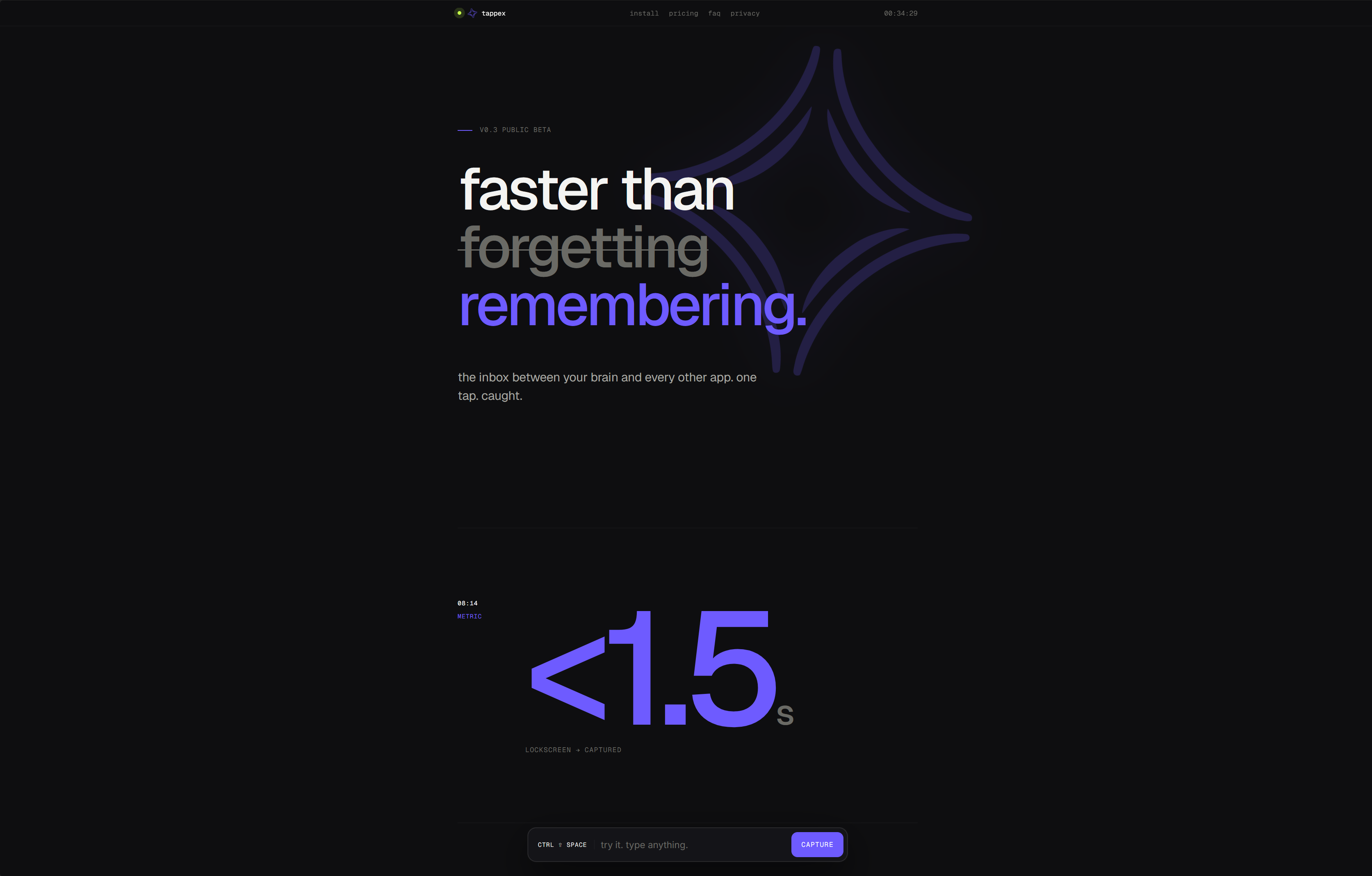 Tappex website preview