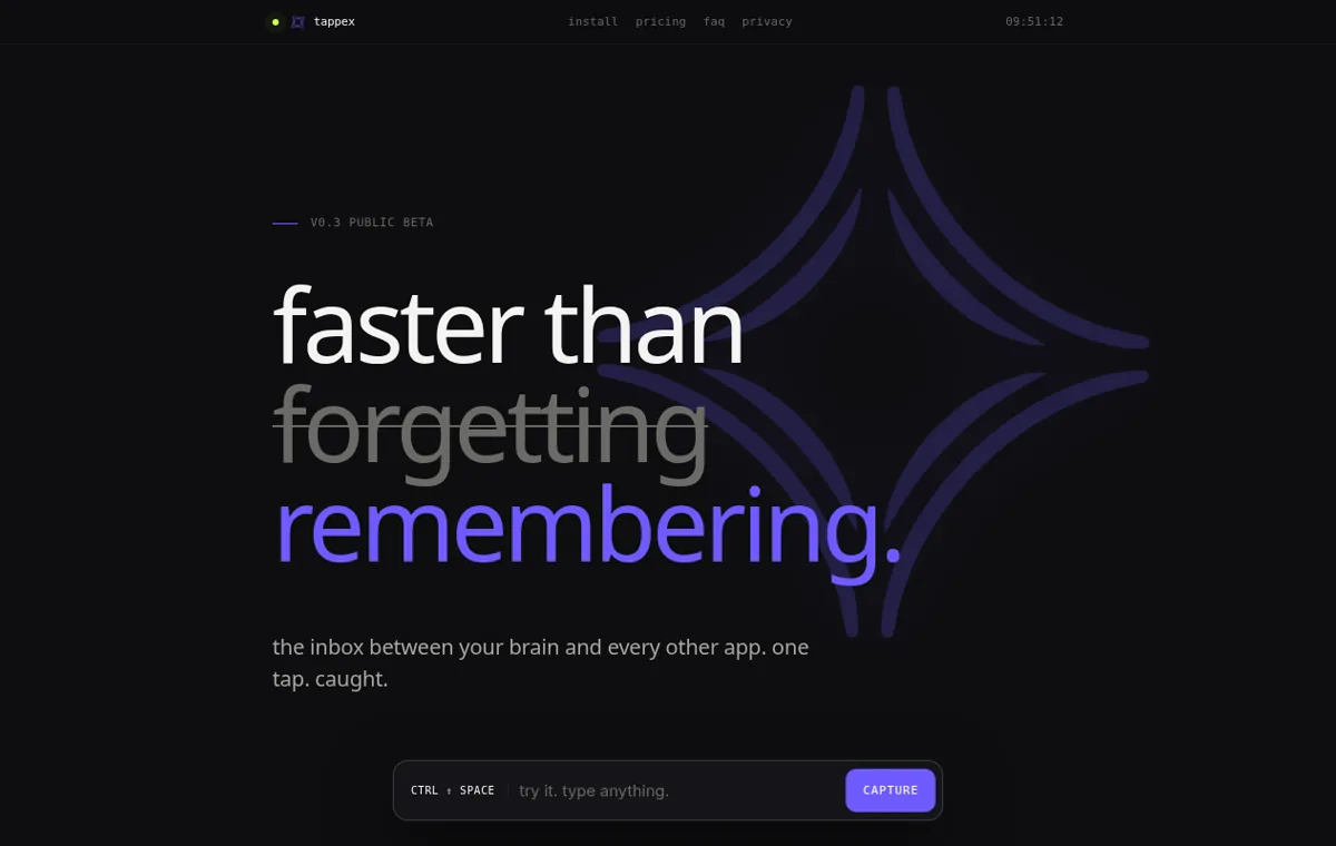 Tappex website preview
